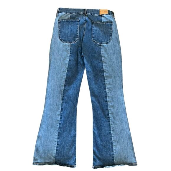 M.i.h Jeans Women’s Marrakesh Cropped Kick Flare Two Tone Sonia Jeans Size 29 - Picture 6 of 15